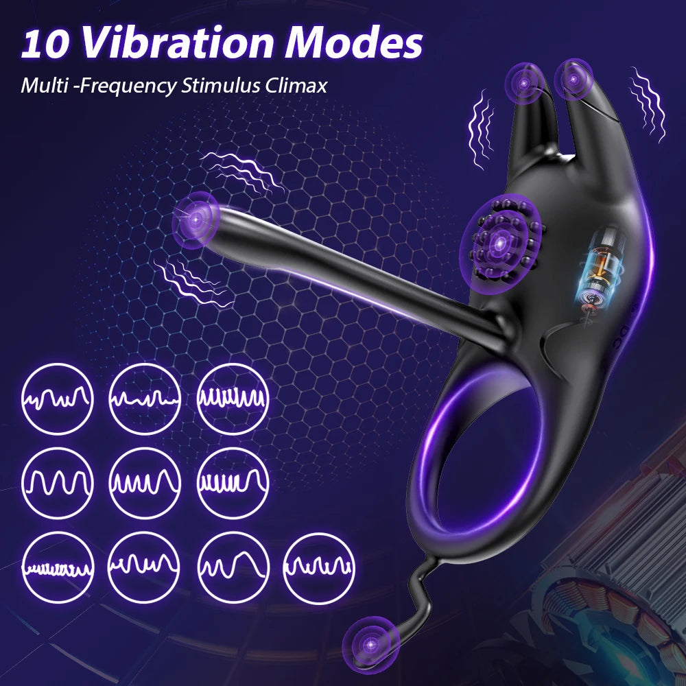 Vibrating Penis Ring for Men