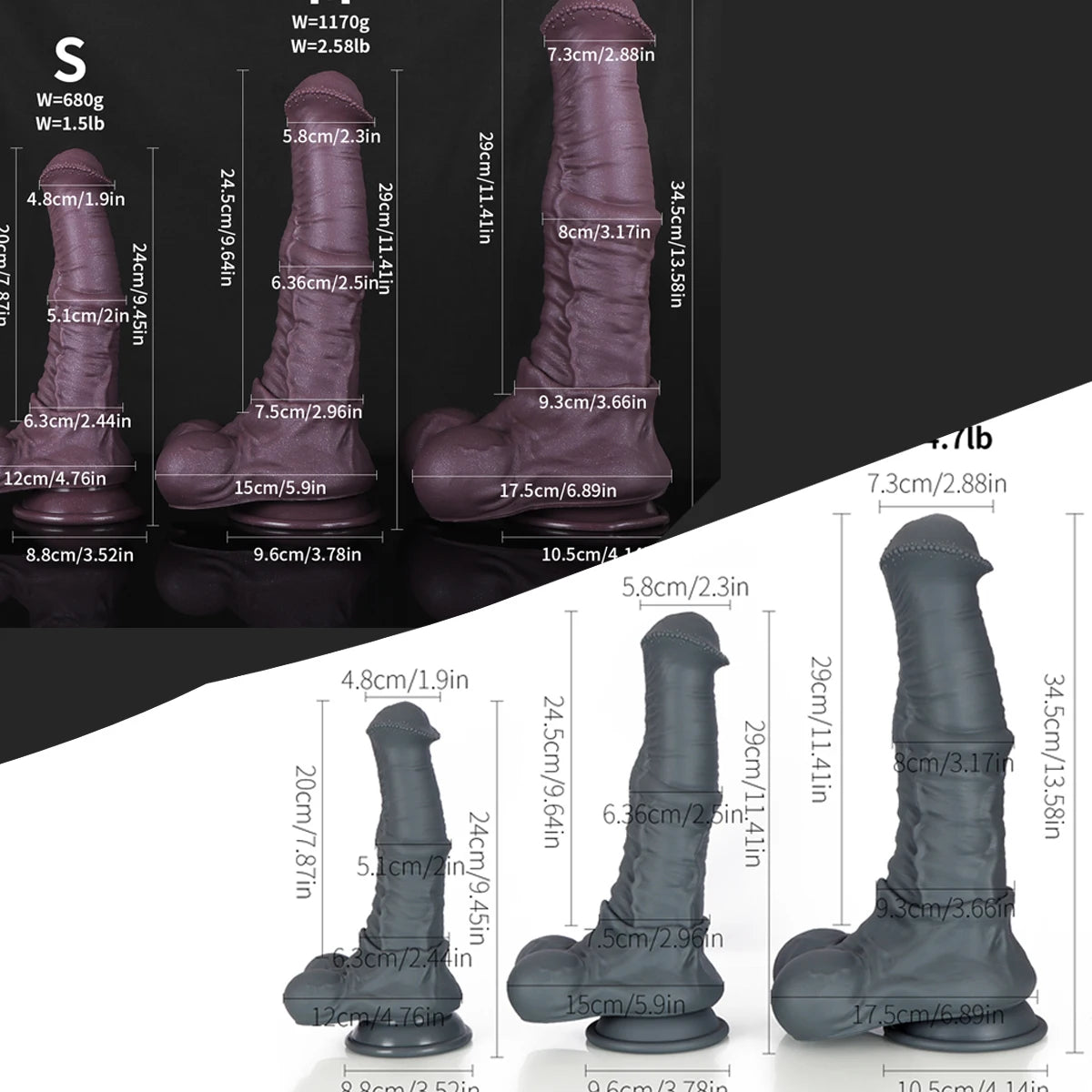 Silicone Huge Horse Dildo