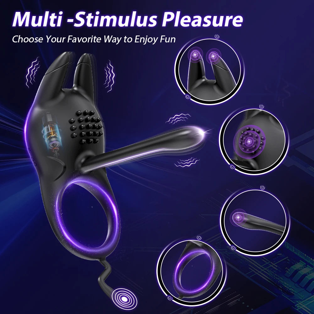 Vibrating Penis Ring for Men
